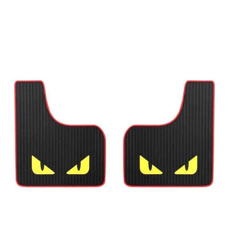 Schmutzfänger Für Auto SUV Off-Road Truck Universal Auto Kotflügel Vorne Hinten Räder Schmutzfänger PP Splash Fender Guards Kotflügel(2pcs Eyes) von WANSONGHUI