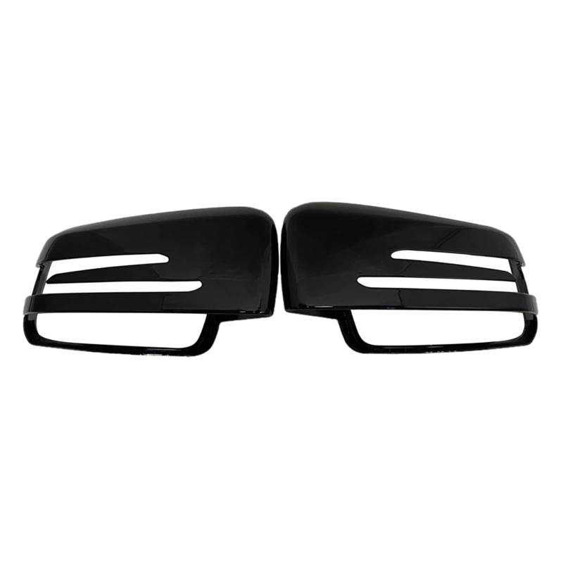 Spiegelkappen Für Benz Für W176 W246 W204 W212 W221 Für C117 Für X204 X156 2 Stücke Rückspiegel Abdeckkappen Auto Spiegelkappen(Bright black) von WANSONGHUI