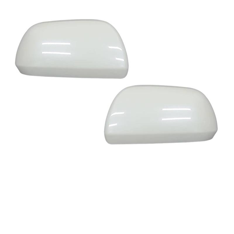 Spiegelkappen Für Toyota Für Kluger Für Highlander Für 4RUNNER 2009-2014 2Pcs Spiegel Abdeckung Kappe Rück Seite Backup Gehäuse Shell Auto Spiegelkappen(White LH RH) von WANSONGHUI