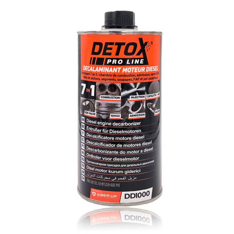 WARM UP Detox Diesel DD1000 Decarbonizzante Disincrostante Motore Diesel 7 in 1:Camera di Combustione Immissione Valvola EGR Testata Fasce Catalizzatore 1000ml von WARM UP