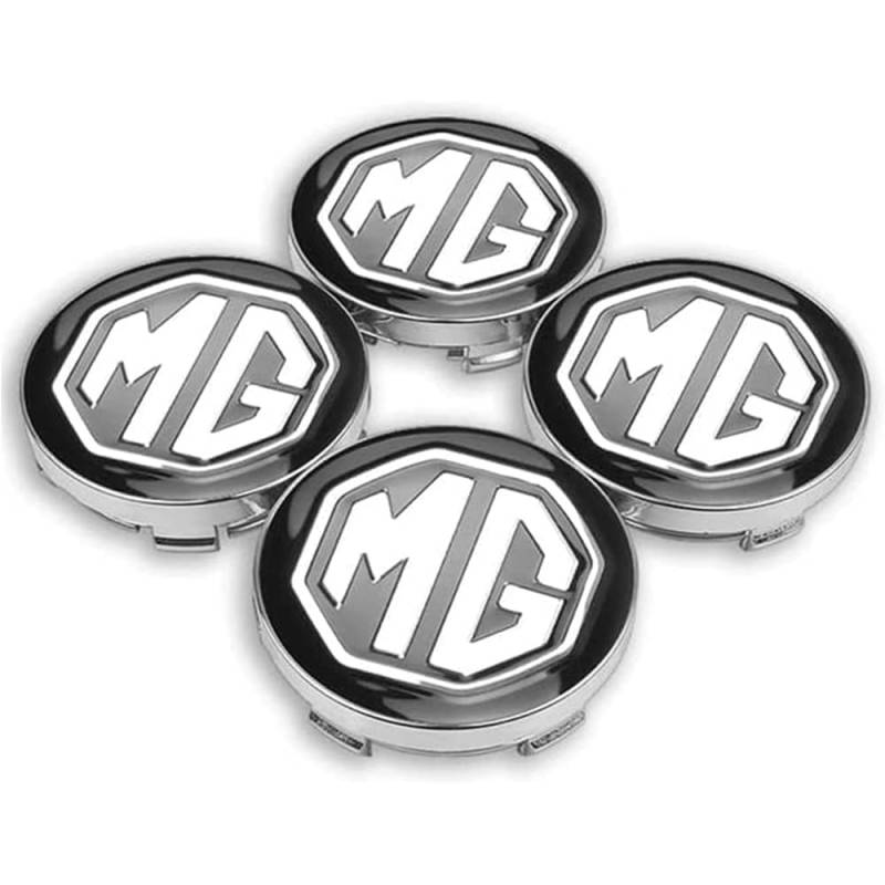 4 Stück Nabendeckel für MG 60mm,Felgendeckel Radnabendeckel Reifenverkleidung Wasserdicht Staubdicht Dekoration von Automobilen von WARTHY