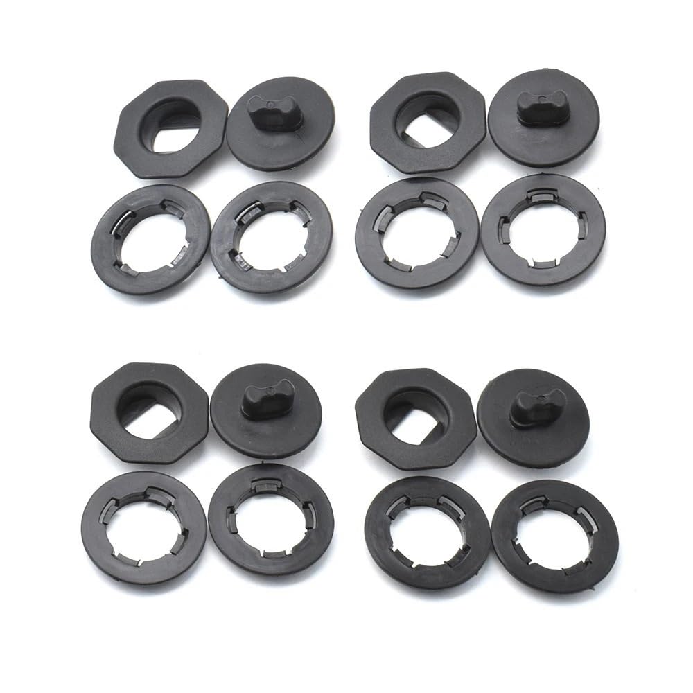 4X Universal Auto Boden Matte Anti-Rutsch Clips Halter Ärmel Schwarz Auto Teppich Befestigung Griffe Klemmen Auto Zubehör von WASQUBKS