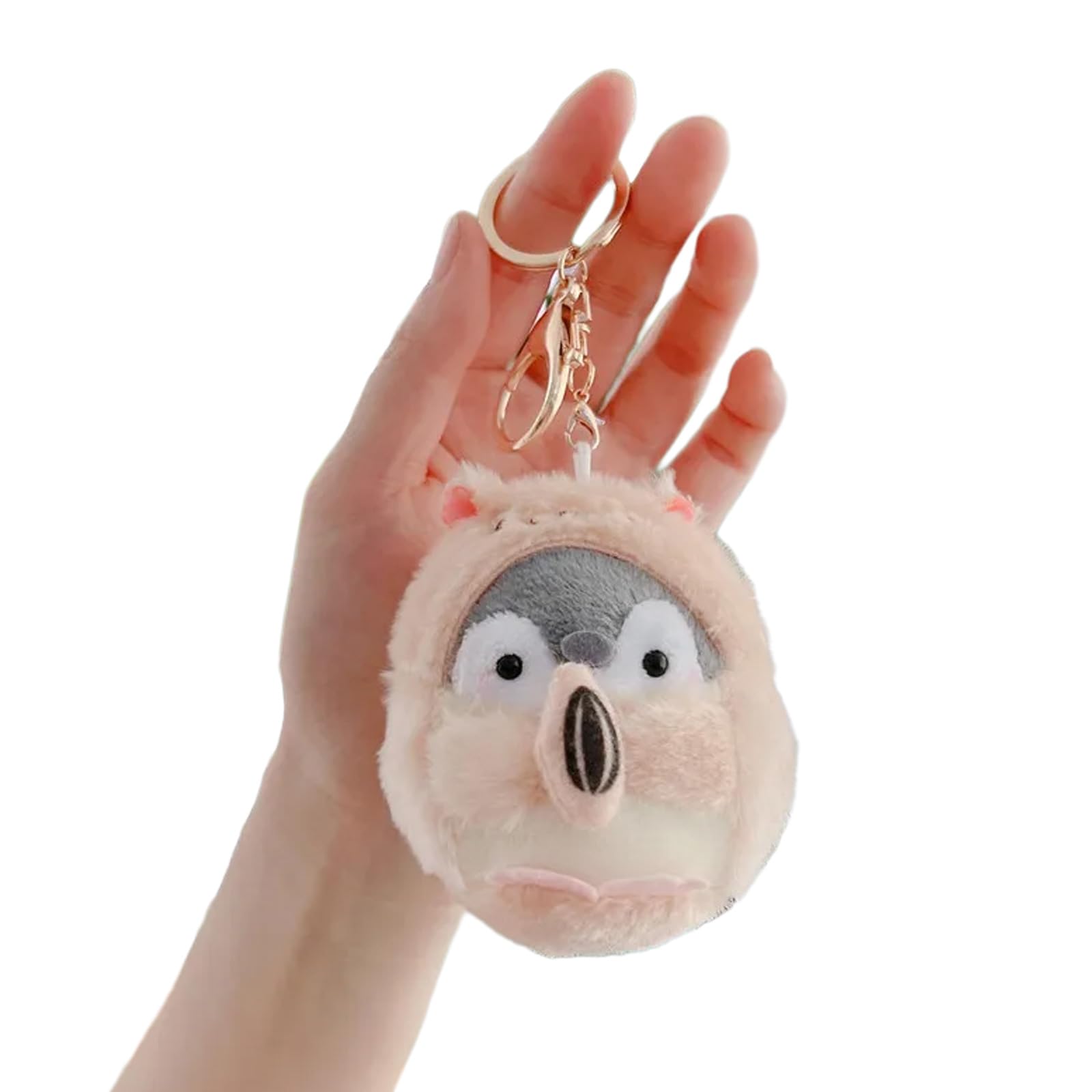 WASTEBIN Einzigartiger Schlüsselanhänger Geschenk Cartoon Plüschpuppe Anhänger Mädchen Schultasche Charm Stofftier Schlüsselanhänger Spielzeug Geschenk Für Mädchen von WASTEBIN