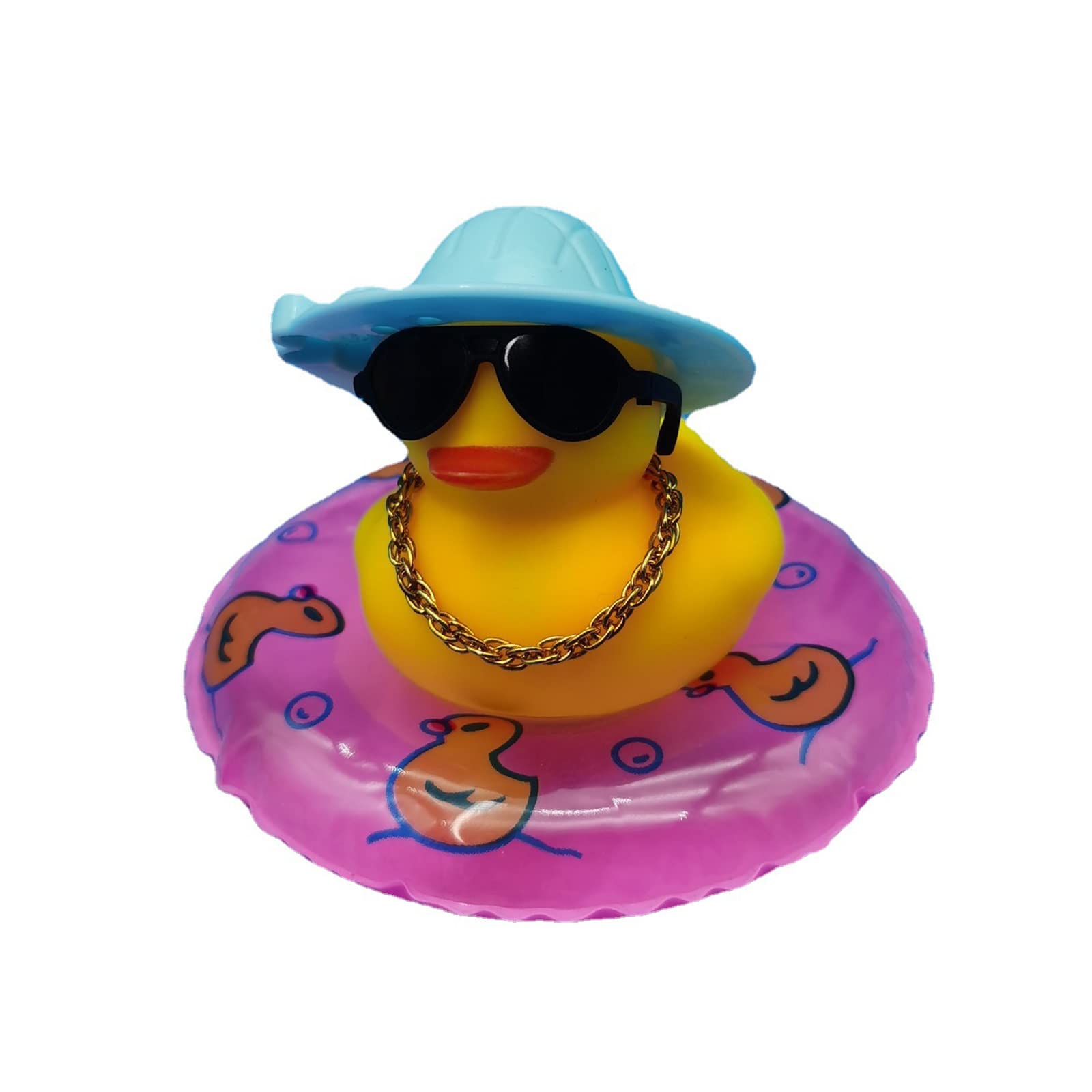 WASTEBIN Kleine Gelbe Ente Anhänger Figur Spielzeug Auto Armaturenbrett Mittelkonsole Anhänger Ornamente Zubehör Geschenk Spielzeug von WASTEBIN