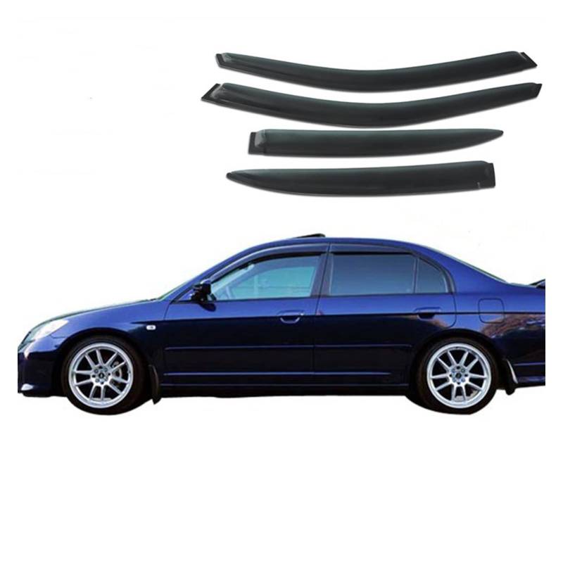 Visier Deflector Auto-Seitenfenster Wind-Deflektoren Für Honda Civic Sedan 2001-2005 Windabweiser Seitenfenster Regenabweiser von WAVEPEAK