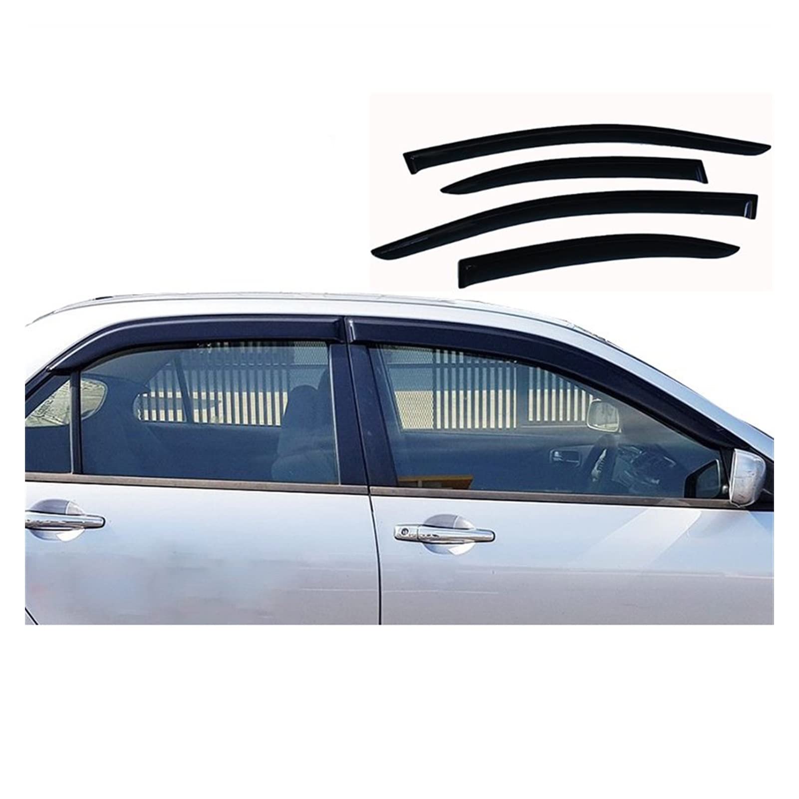 Visier Deflector Fenstervisier Für Mitsubishi Lancer 2008-2018 Windabweiser Seitenfenster Regenabweiser von WAVEPEAK