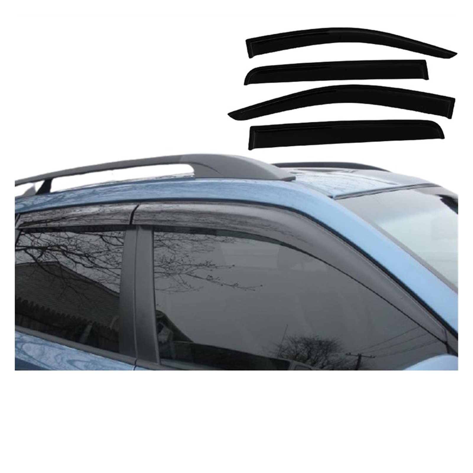 Visier Deflector Fenstervisier Für Subaru Forester 1994 1995 1996 1997 1998 1999 2000 2001 2002 Windabweiser Seitenfenster Regenabweiser von WAVEPEAK