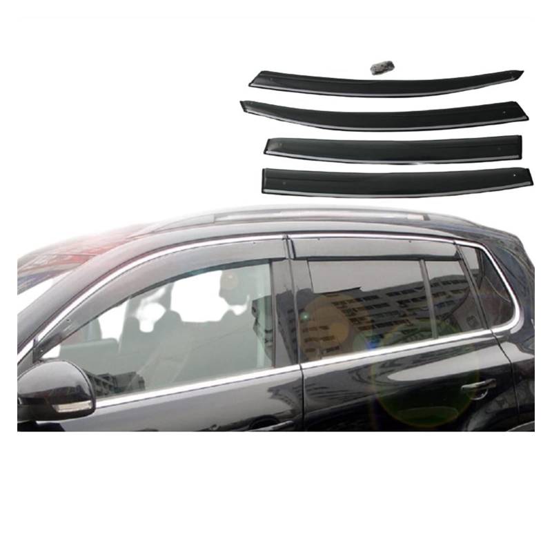 Visier Deflector Fenstervisier Für VW Tiguan MK1 2010 2011 2012 2013 2014 2015 2016 Windabweiser Seitenfenster Regenabweiser von WAVEPEAK