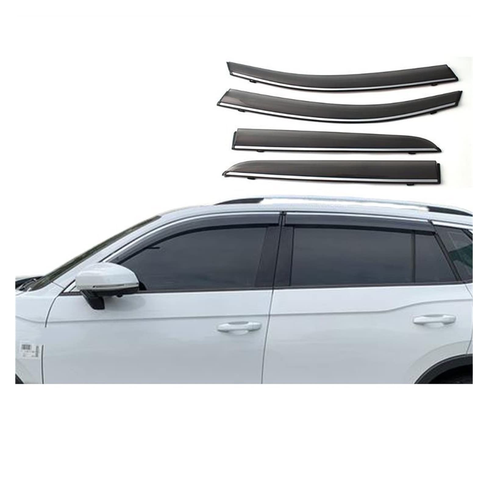 Visier Deflector Fenstervisiere Für VW Tayron 2019 2020 2021 Windabweiser Seitenfenster Regenabweiser von WAVEPEAK