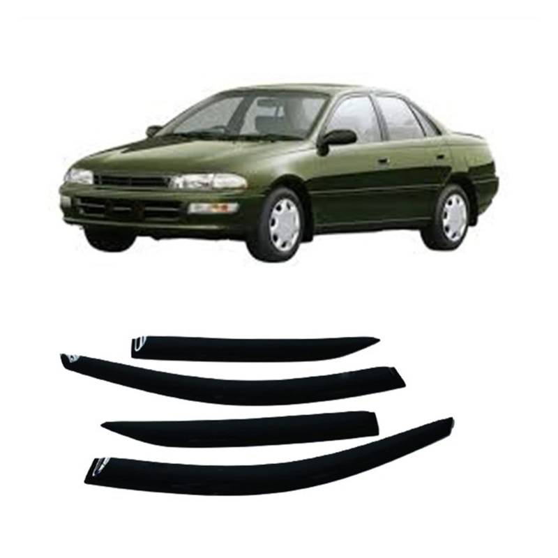 Visier Deflector Seitenfenster-Deflektor Für Toyota Carina 1996 1997 1998 1999 2000 Windabweiser Seitenfenster Regenabweiser von WAVEPEAK