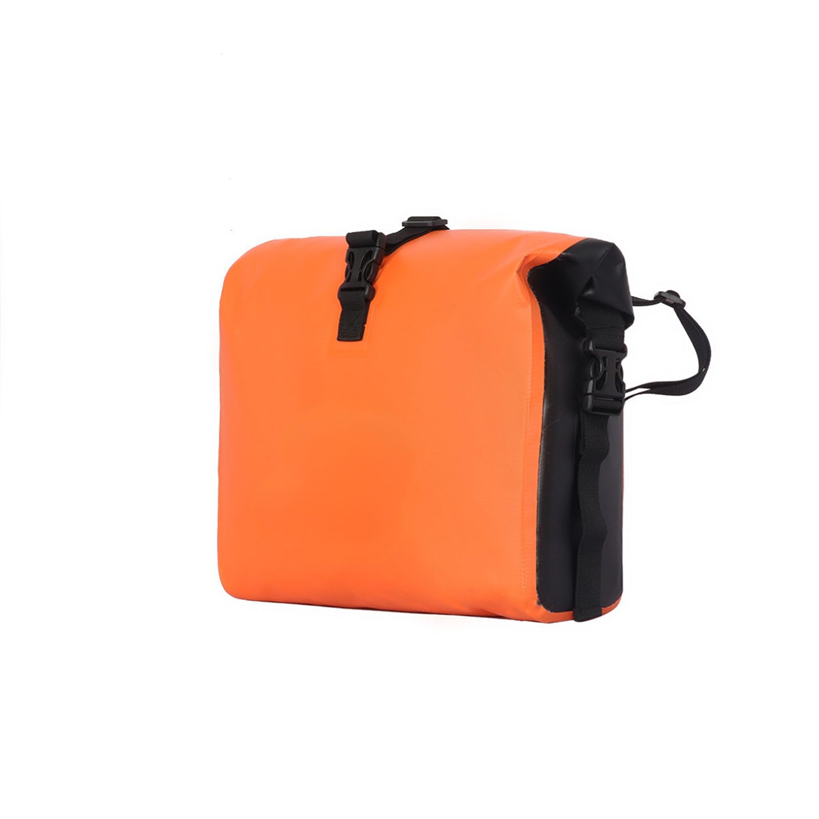 WAZUBC Fahrrad-Aufbewahrungstasche, wasserdichte E-Bike-PVC-Satteltasche, multifunktional, für Fahrrad, Rücksitz, Gepäckträgertasche, Fahrradzubehör (Orange) von WAZUBC