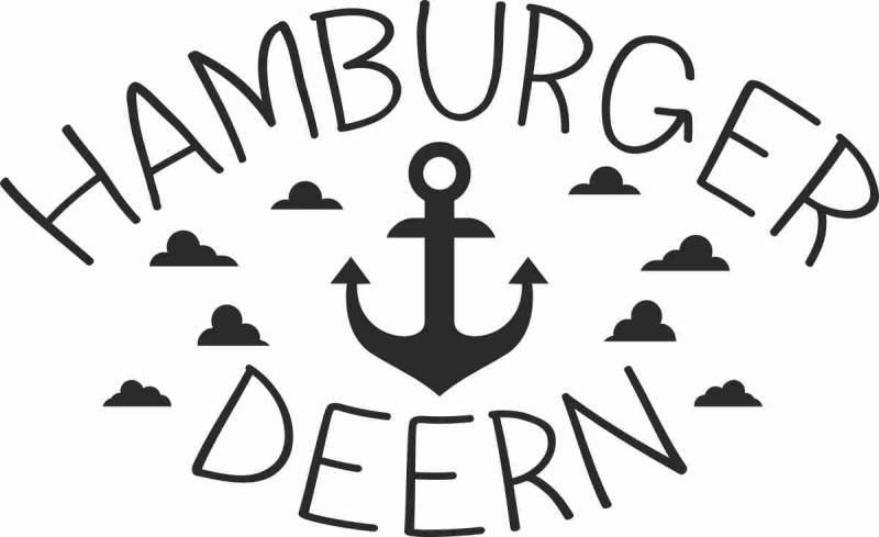 WB wohn trends Auto-Aufkleber, Hamburger Deern, Hamburg Anker, hellblau, 15cm breit, Farbe und Größe wählbar, KFZ-Sticker LKW Spruch von WB wohn trends