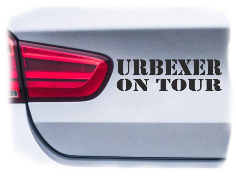 WB wohn trends Auto-Aufkleber, Urbexer On Tour Lost Place, rapsgelb, 15cm breit, Farbe und Größe wählbar, KFZ-Sticker LKW Spruch von WB wohn trends