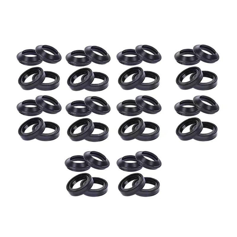 33x46x11 33 * 46 * 11 Motorrad Zubehör Gabel Dämpfer Öl Dichtung 33 46 11 for 91255-413-881 51490-KEY-700(20pc seal 20pc cover) von WBDDZSW