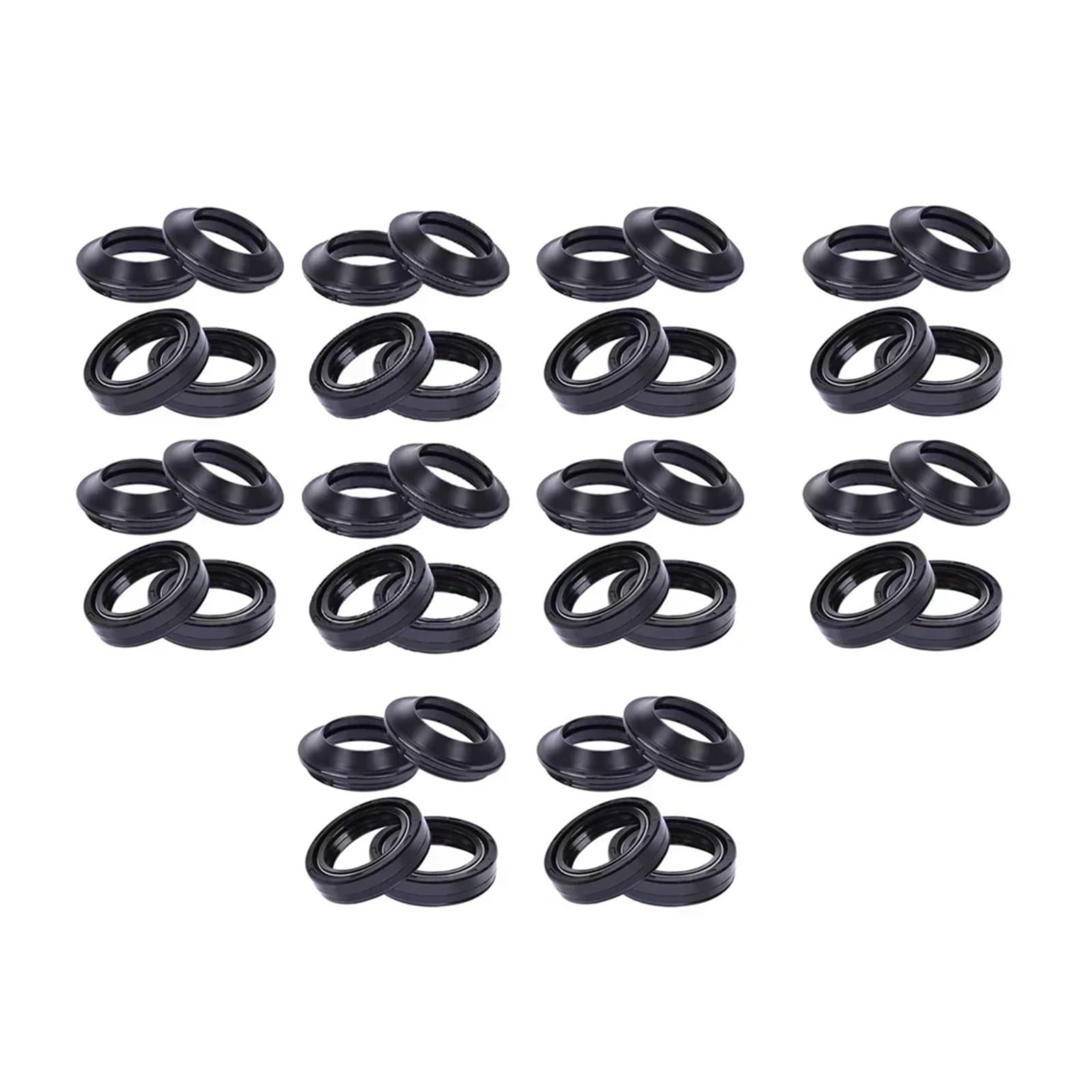 33x46x11 Gabel Dämpfer Öl Dichtung 33 46 Staub Dichtung for BW125 4T LC BW 125 00-04 125 3 06-07 125 08-13(20pc seal 20pc cover) von WBDDZSW