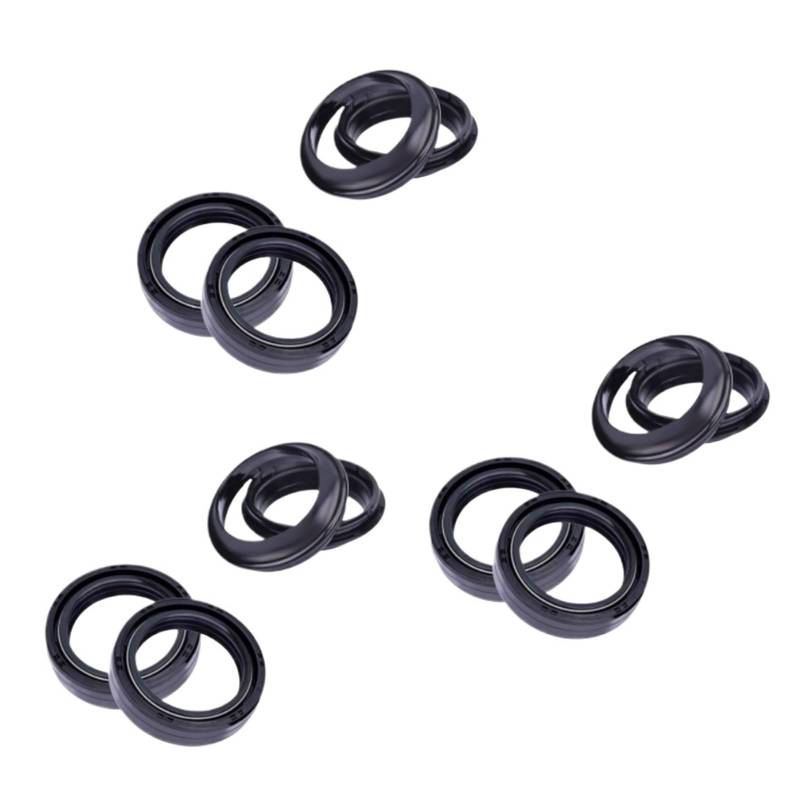 35/48/11mm Vorderradgabel Öl Staub Dichtungen Kit Set for EN500 KX80 KX100 125 KE175 EX250 NINJA250R EN 450 500 GPZ 500 550(6pcs oil 6pcs dust) von WBDDZSW