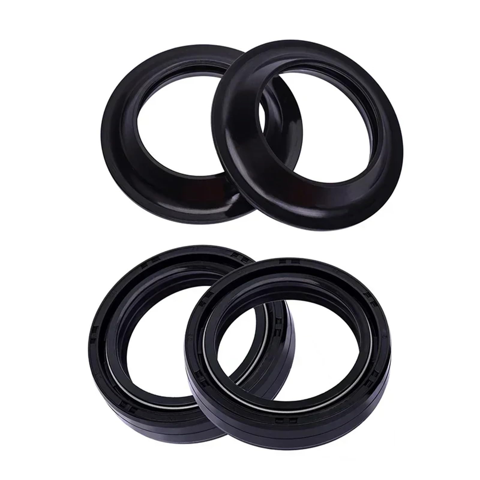 35x48x11 Motorrad Gabel Dämpfer Öl Dichtung 35 48 Staub Abdeckung for XLS1000 XLH1100 1000 XLH 1100(2pcs seal 2pcs cover) von WBDDZSW