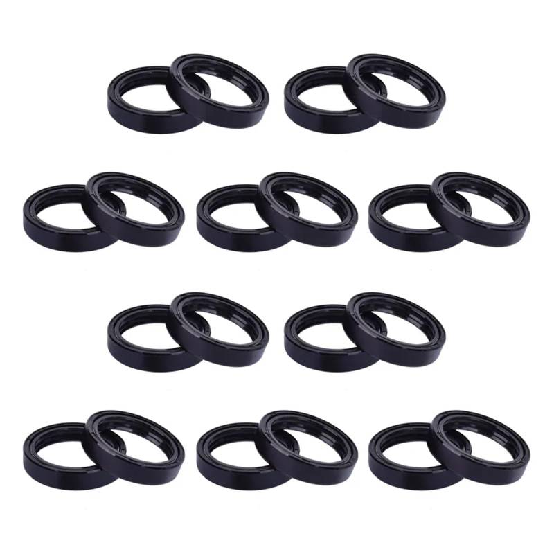 37x50x11 Gabel Stoßdämpfer Öldichtung Staubdichtung for CB300F CB500 CB550 CB650 CB750 SC CB900 C CB1100 CB(20pcs Oil seal) von WBDDZSW