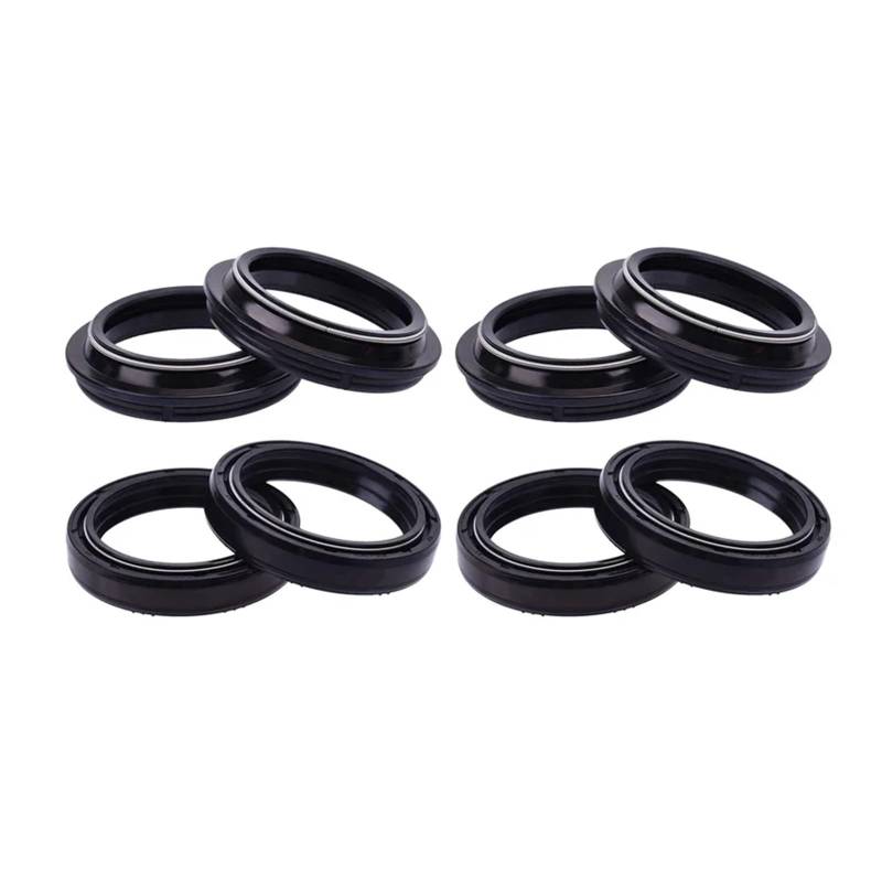 43x55x9.5/10,5 43 * 55 Front Shock Gabel Öl Dichtung 43 55 Staub Abdeckung for MT01 MT10 XJR 1300 YZF R1 BT 1100 1200(4pcs seal 4pc cover) von WBDDZSW