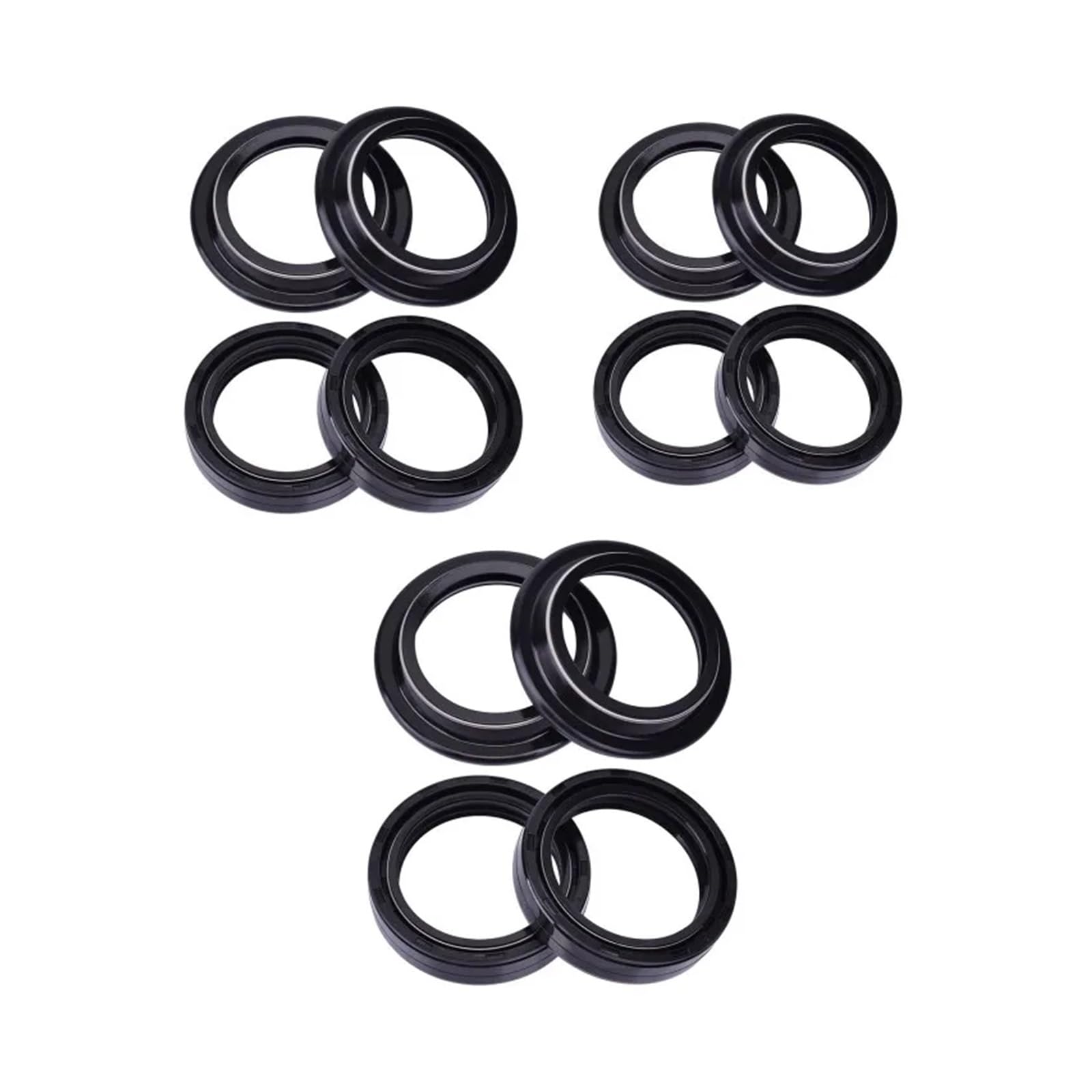 46x58x11 Motorrad Gabel Öl Dichtung 46 58 Staub for HP4 S1000RR KX125 250 500 ZX-6R ZZ-R600 ZX-900 ZX-9R(6pcs oil 6 pcs dust) von WBDDZSW