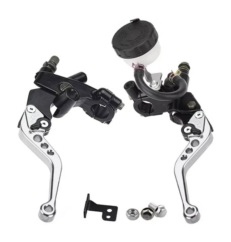 Motorrad Bremse Kupplung Universal Motorrad Einstellbare Kupplung Bremse Hauptzylinder Reservoir Hebel Kit Für Ya&maha Für Kawasaki 7/8 "22mm Lenker von WBFLZTYOP