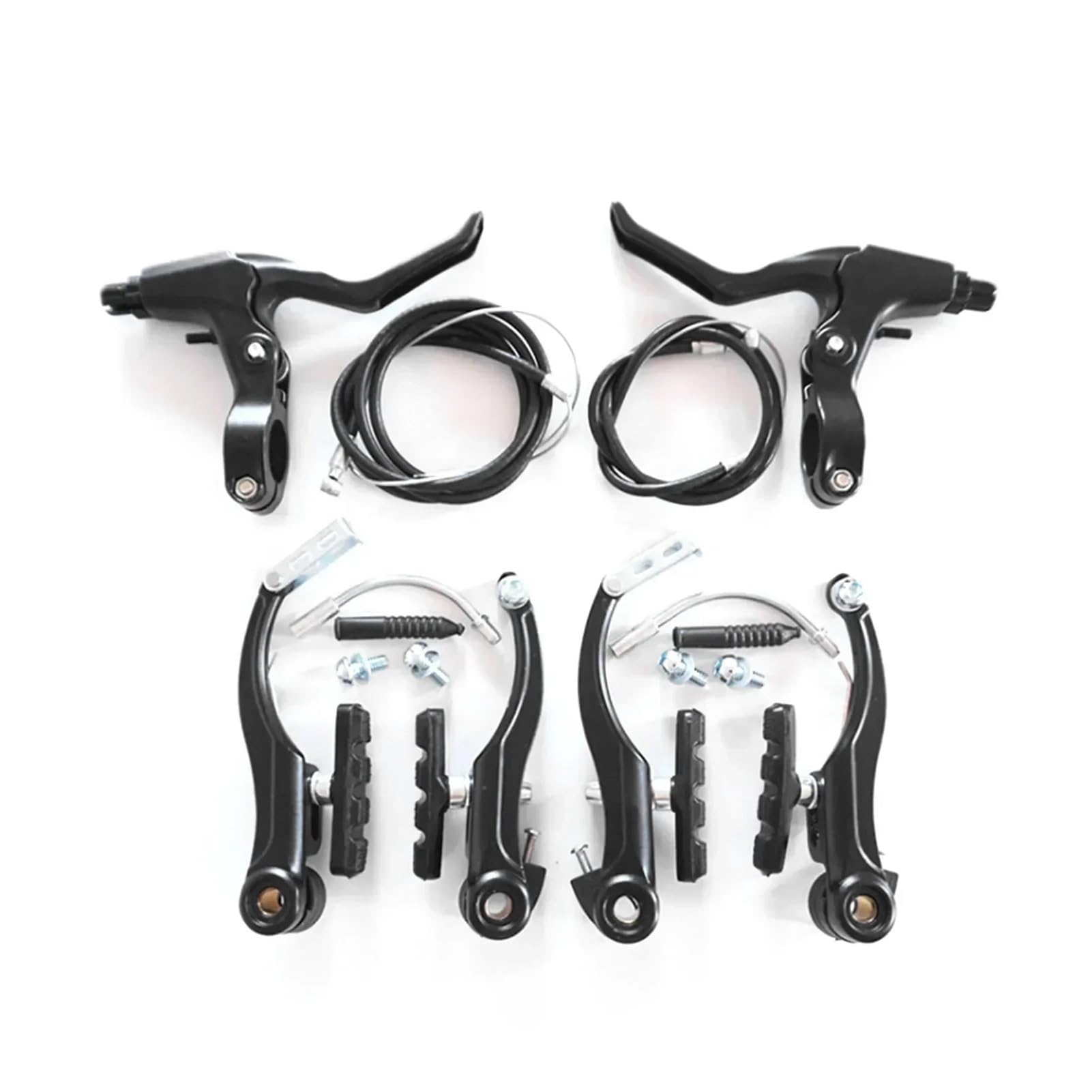 Motorrad Bremse Kupplung V-Bremssättel-Set, Fahrrad-Linear-Pull-V-Bremssattel-Set, Fahrrad-Bremsbeläge Für Rennrad, BMX (vorne + Hinten), Fahrradbremsen-Set von WBFLZTYOP