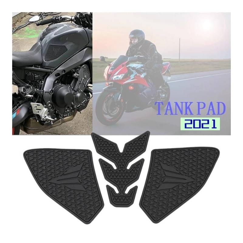 Motorrad Tankpad FÜR Ya&maha MT-09 MT09 2021 Motorrad rutschfeste Seite Kraftstoff Tank Pad Aufkleber wasserdichte Gummi Aufkleber Fit von WBFLZTYOP