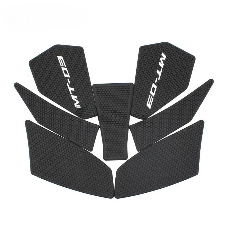 Motorrad Tankpad Für Ya&maha MT03 MT-03 MT25 2020 2021 2022 Motorrad Seite Kraftstoff Tank Pad Schutz Aufkleber Aufkleber Gas Knie Grip Traktion Tankpad von WBFLZTYOP