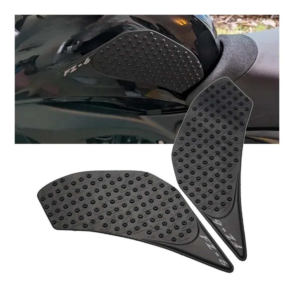 Motorrad Tankpad Tank Traction Pad Für Ya&maha FZ6 N/S FZ6N FZ6S 2004-2010 Motorrad Dekoration Seite Gas Knie Grip Protector Aufkleber von WBFLZTYOP