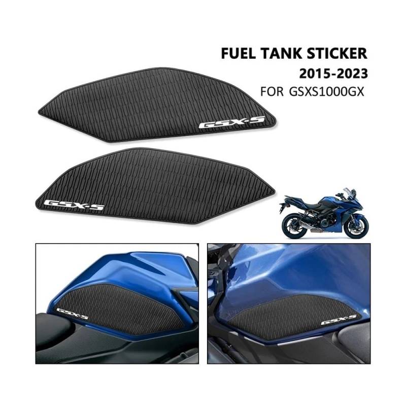 Motorrad Tankpad Zubehör Motorrad Kraftstoff Tank Pads Für GSXS1000GX Gsxs1000 GSX-S 1000 1000F GSX-S1000 GT 2022 Knie Griffe Decals von WBFLZTYOP