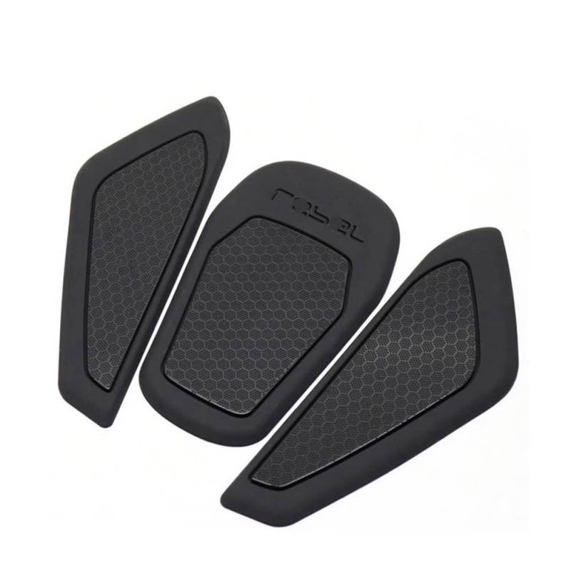 Motorrad Tank Pads Motorradzubehör Tankpad-Aufkleber Für Ho&nd&a Rebel CM300 CM500 Rebel cm 500 CMX 300 CMX500 CMX300, Schwarze Gummi-Aufkleber von WBGDUIFLAS