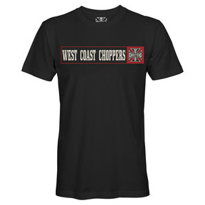 WCC Banner Tee T-Shirt Schwarz West Coast Choppers von West Coast Choppers