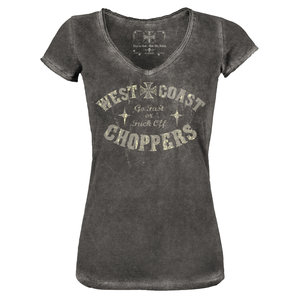 WCC Go Fast Ladies T-Shirt Schwarz West Coast Choppers von West Coast Choppers