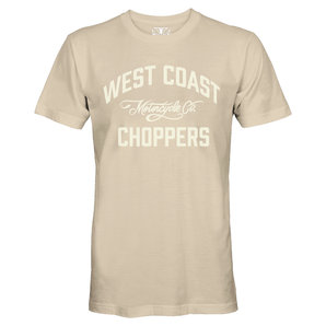 WCC Motorcycle Co. T-Shirt Beige West Coast Choppers von West Coast Choppers