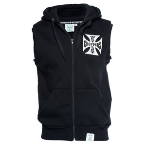 WCC OG Cross Hoodie Weste Schwarz West Coast Choppers von West Coast Choppers