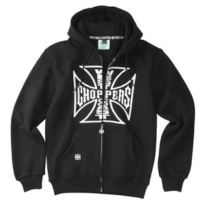 WCC OG Logo Zip-Hoodie Schwarz West Coast Choppers von West Coast Choppers