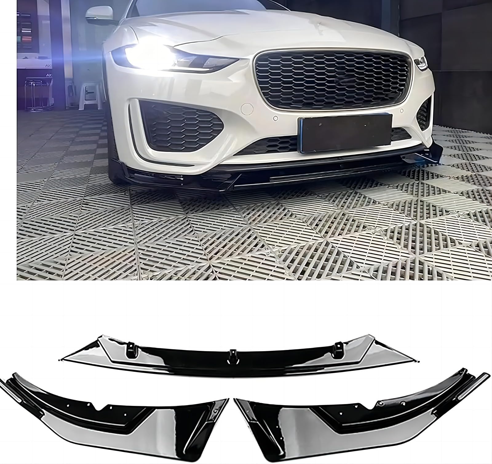 Frontstoßstangen Spoiler für Hyundai Elantra 2016 2017 2018 2019, Bumper Spoilerlippe Lip Splitter Karosserie Schaufeln Schutz Auto Modified Zubehör von WCSMHYW