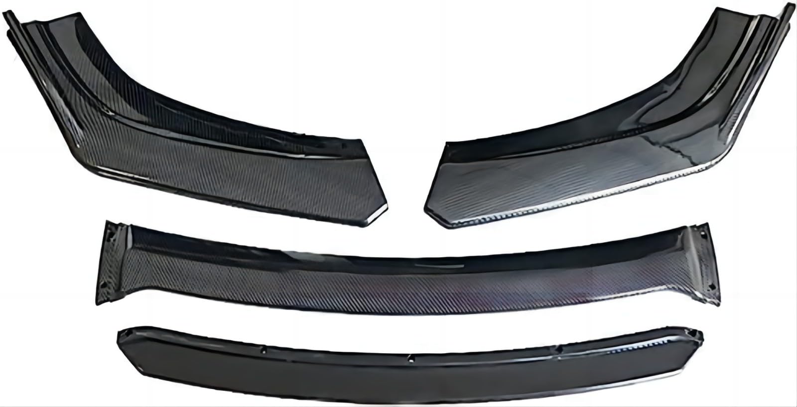 Frontstoßstangen Spoiler für Hyundai Tucson Accent Kona Encino i30 ix25 ix35 Elantra, Bumper Spoilerlippe Lip Splitter Karosserie Schaufeln Schutz Auto Modified Zubehör,B von WCSMHYW