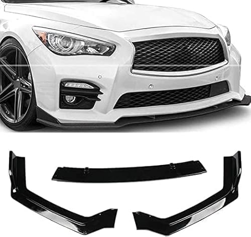 Frontstoßstangen Spoiler für Infiniti Q50 Sport 2014-2017, Bumper Spoilerlippe Lip Splitter Karosserie Schaufeln Schutz Auto Modified Zubehör von WCSMHYW