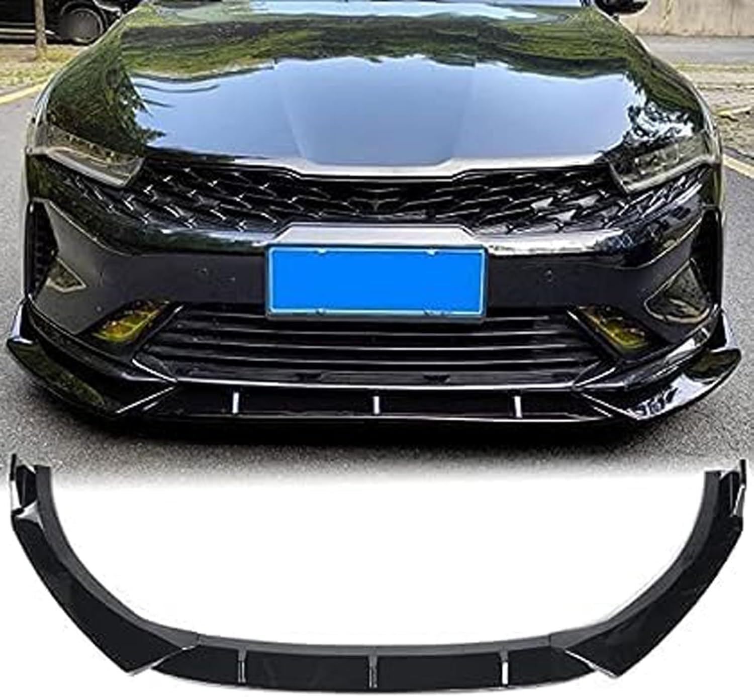 Frontstoßstangen Spoiler für KIA Optima K5 GT EX LX 2020 2021, Bumper Spoilerlippe Lip Splitter Karosserie Schaufeln Schutz Auto Modified Zubehör von WCSMHYW