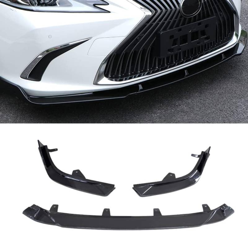 Frontstoßstangen Spoiler für Lexus ES XZ10 2018 2019 2020 2021, Bumper Spoilerlippe Lip Splitter Karosserie Schaufeln Schutz Auto Modified Zubehör von WCSMHYW