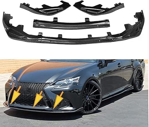 Frontstoßstangen Spoiler für Lexus GS GS350 GS450H 2016-2020, Bumper Spoilerlippe Lip Splitter Karosserie Schaufeln Schutz Auto Modified Zubehör von WCSMHYW