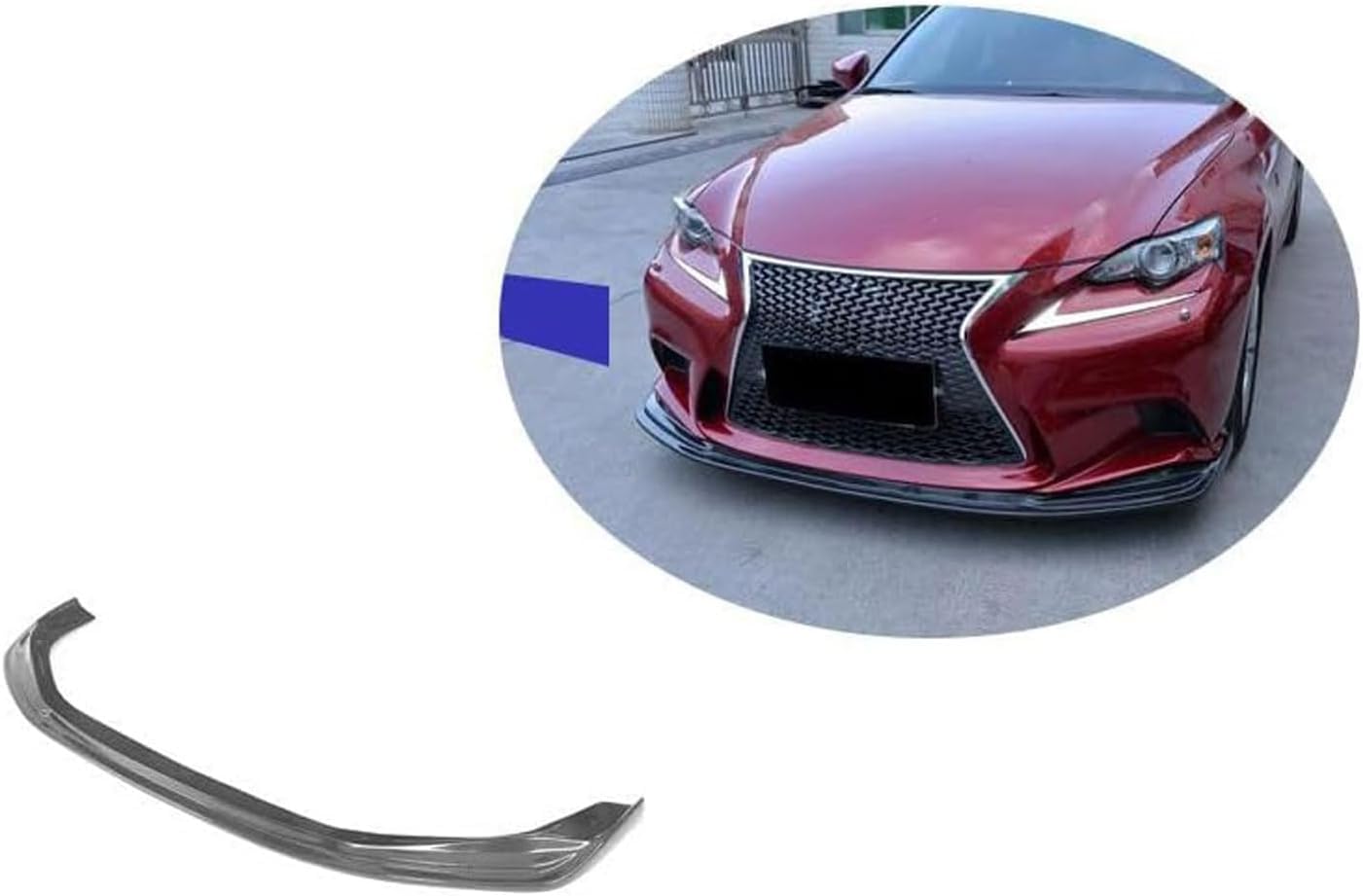 Frontstoßstangen Spoiler für Lexus is-F Sport 2013 2014 2015, Bumper Spoilerlippe Lip Splitter Karosserie Schaufeln Schutz Auto Modified Zubehör von WCSMHYW