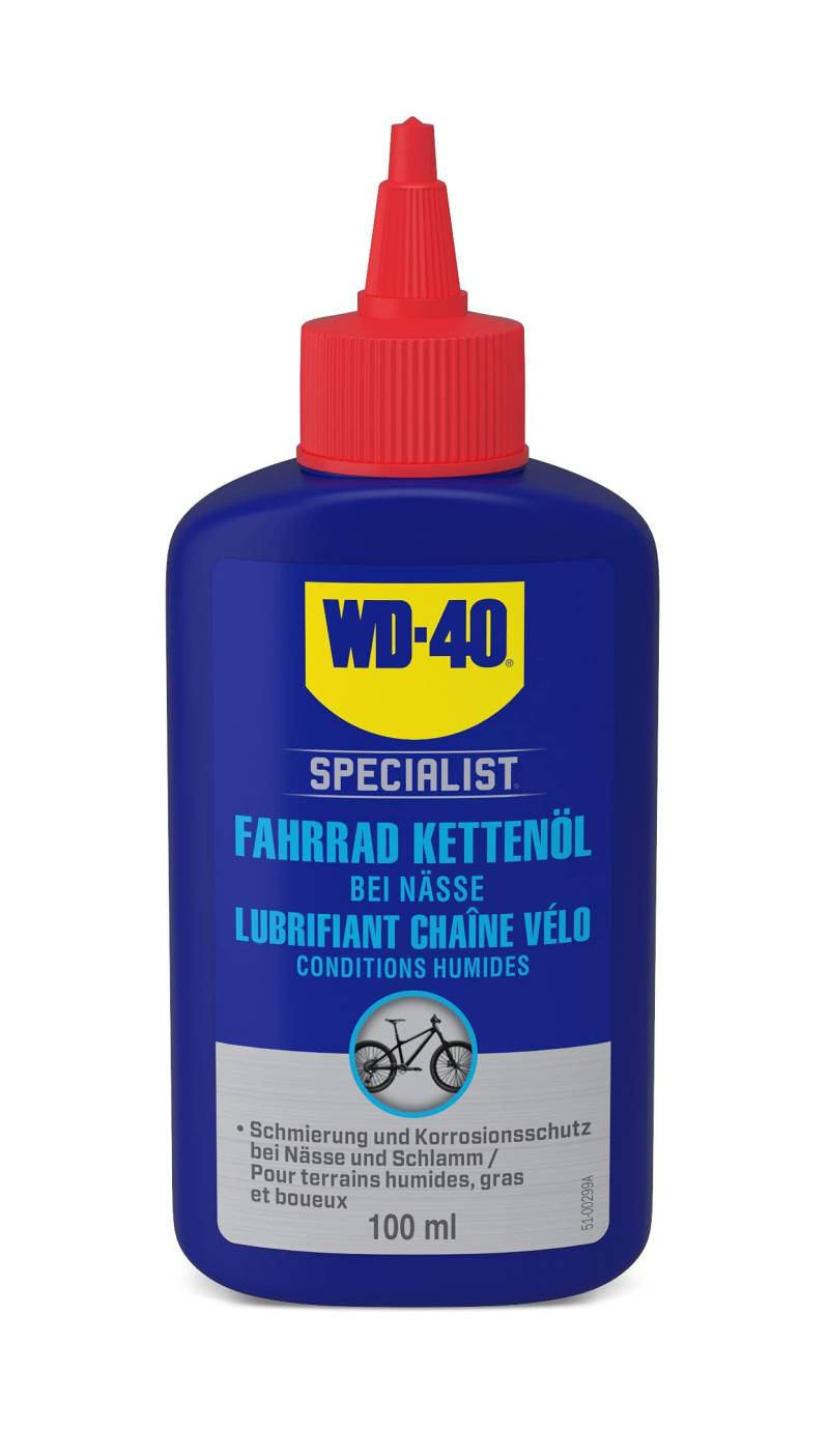 WD-40 Specialist Fahrrad Kettenöl bei Nässe 100ml, schmiert und schützt die Fahrradkette von WD-40 Specialist