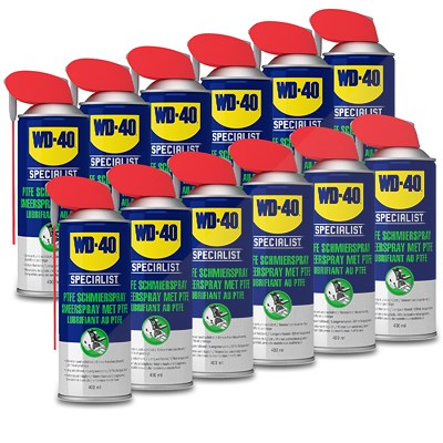 Wd-40 12x 400ml PTFE Schmierspray [Hersteller-Nr. 49396/25NBA] von WD-40