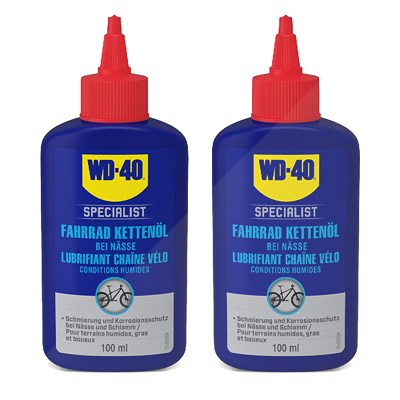 Wd-40 2x 100ml SPECIALIST Fahrrad Kettenöl bei Nässe von WD-40