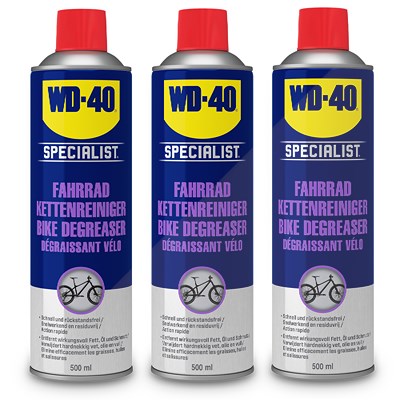 Wd-40 3x 500ml Fahrrad Kettenreiniger [Hersteller-Nr. 49704/NBA] von WD-40