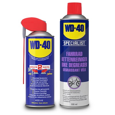 Wd-40 400ml Multifunktionsprodukt + 500ml Fahrrad Kettenreiniger [Hersteller-Nr. 40668222] von WD-40