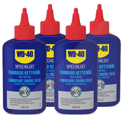 Wd-40 4x 100ml SPECIALIST Fahrrad Kettenöl bei Nässe von WD-40