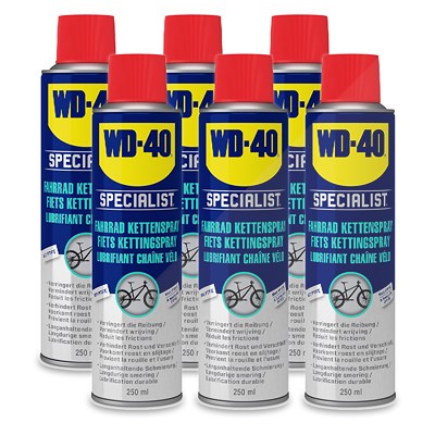 Wd-40 6x 250ml Fahrrad Kettenspray [Hersteller-Nr. 49703/NBA] von WD-40